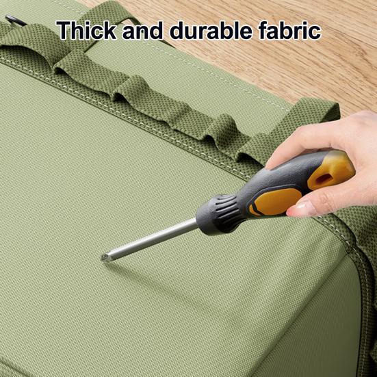 Borsa Organizzatrice Pieghevole per Attrezzi Borsa per Stoccaggio Attrezzi in Tessuto Oxford Multitasche Borsa Portatile per Attrezzi con Maniglie per Attrezzi da Elettricista Bagagliaio dell'Auto Campeggio
