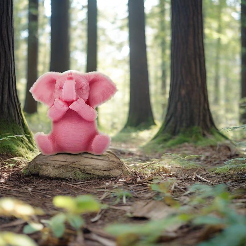 3D Elefant Silikon Lysform Søt Dyr Aromaterapi Gips Resin Såpefremstillingsverktøy DIY Håndlaget Hjemmedekorasjon Kunst