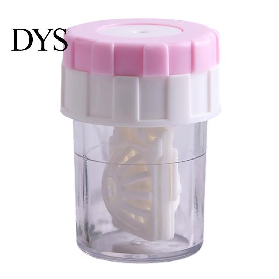 Contact Lenses Cleaner Case Washer Portable Rotating Cleaning Plastic Manual Holder Container for Travel Tool