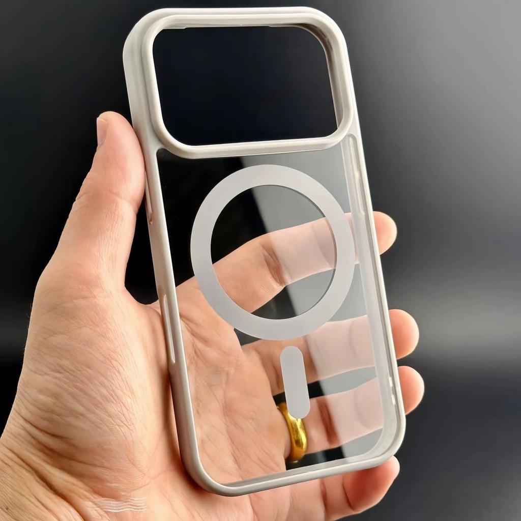 For Magsafe Magnetic Case For iPhone 17 Air 17Promax 16 15 14 Pro Max Plus 13 12 Mini 11 17Pro Phone Original Transparent Cover