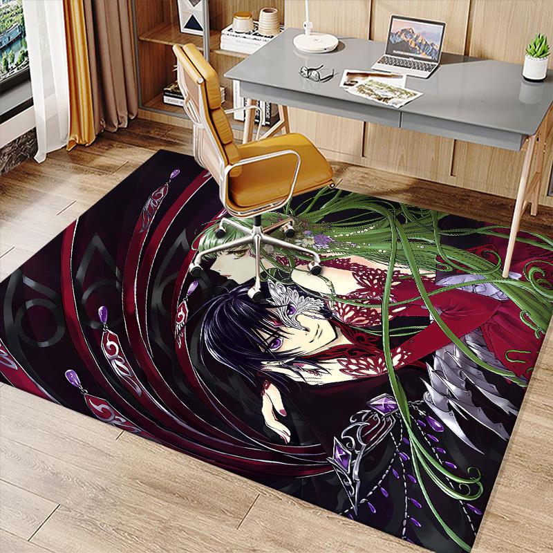 Anime Code Geass Printed Absorbent Washable Carpet,Non-Slip Bathroom Mats,Kitchen Rugs,Living Room Entrance,Camping Picnic Rugs