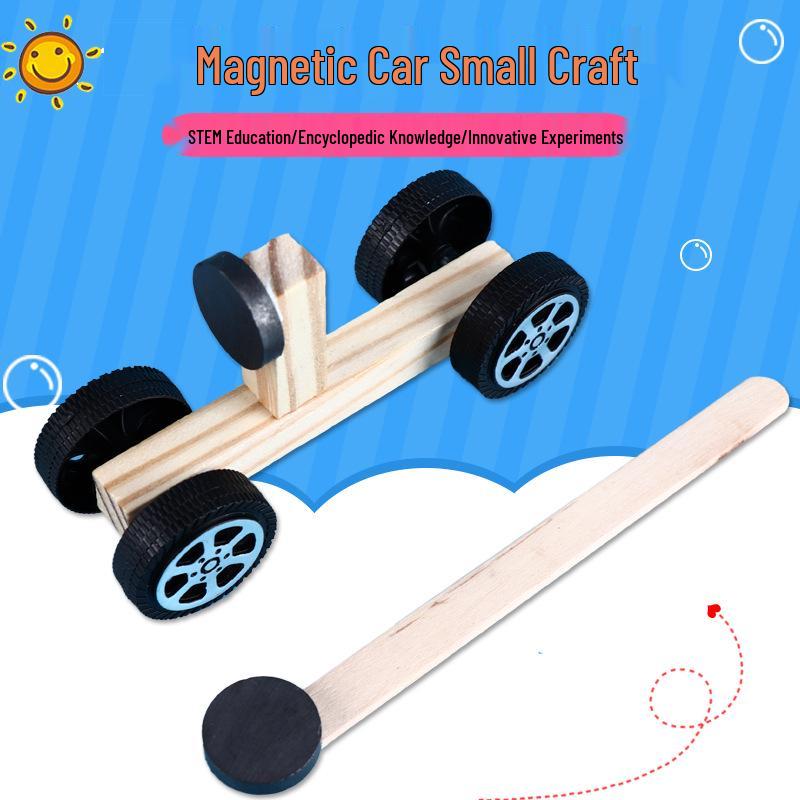 DIY STEM Magnetic Vehicle: Creative Science Kit for Kids 9x3 cm