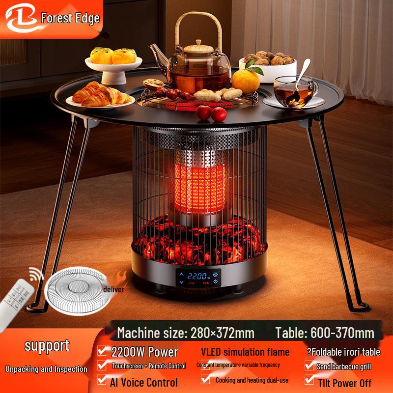 Linbian Multifunctional Electric Fireplace & Tea Warmer
