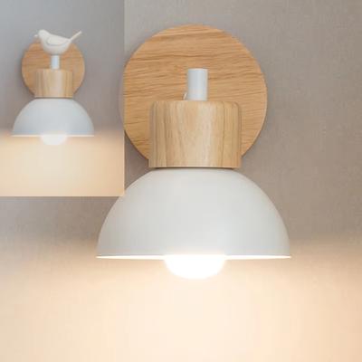 Nordic Drewniana Lampa Ścienna Kreatywne Oświetlenie Do Salonu Sypialni Gabinetu Pokoju Dziecięcego Korytarza Nocnego Wystrój Domu Oświetlenie