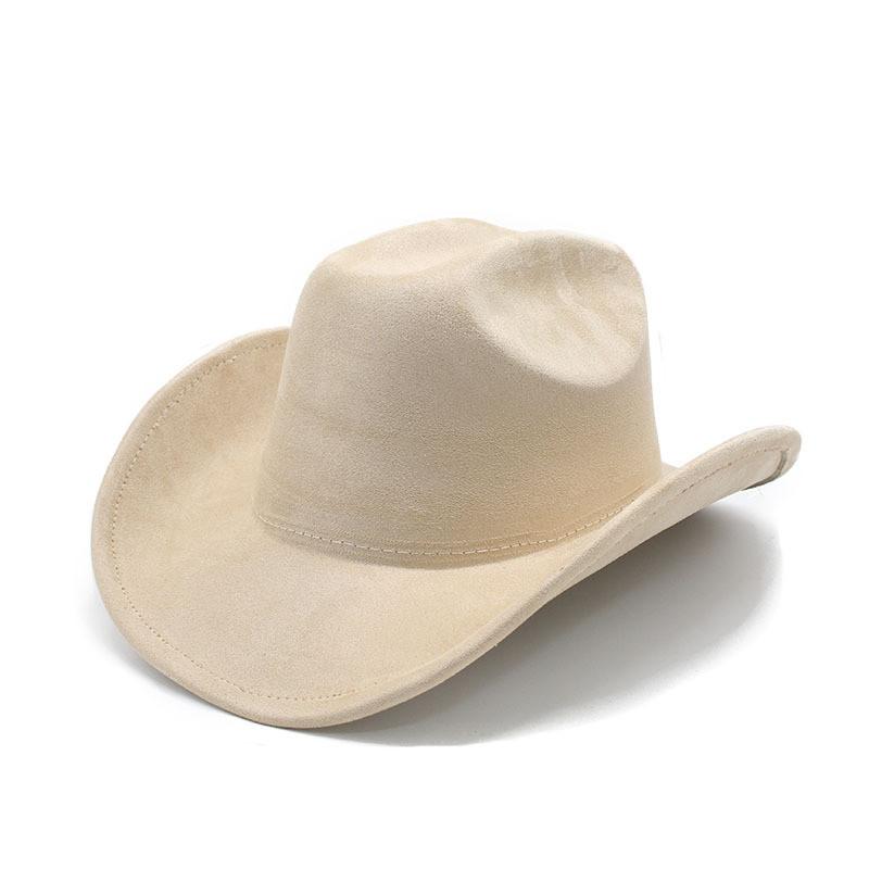 Traditional Style Wool Felt Cowboy Hat With Wide Brim For Men And Women
