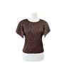 LA VITA JUNKO Print Flutter Sleeve Tee Lssts39p