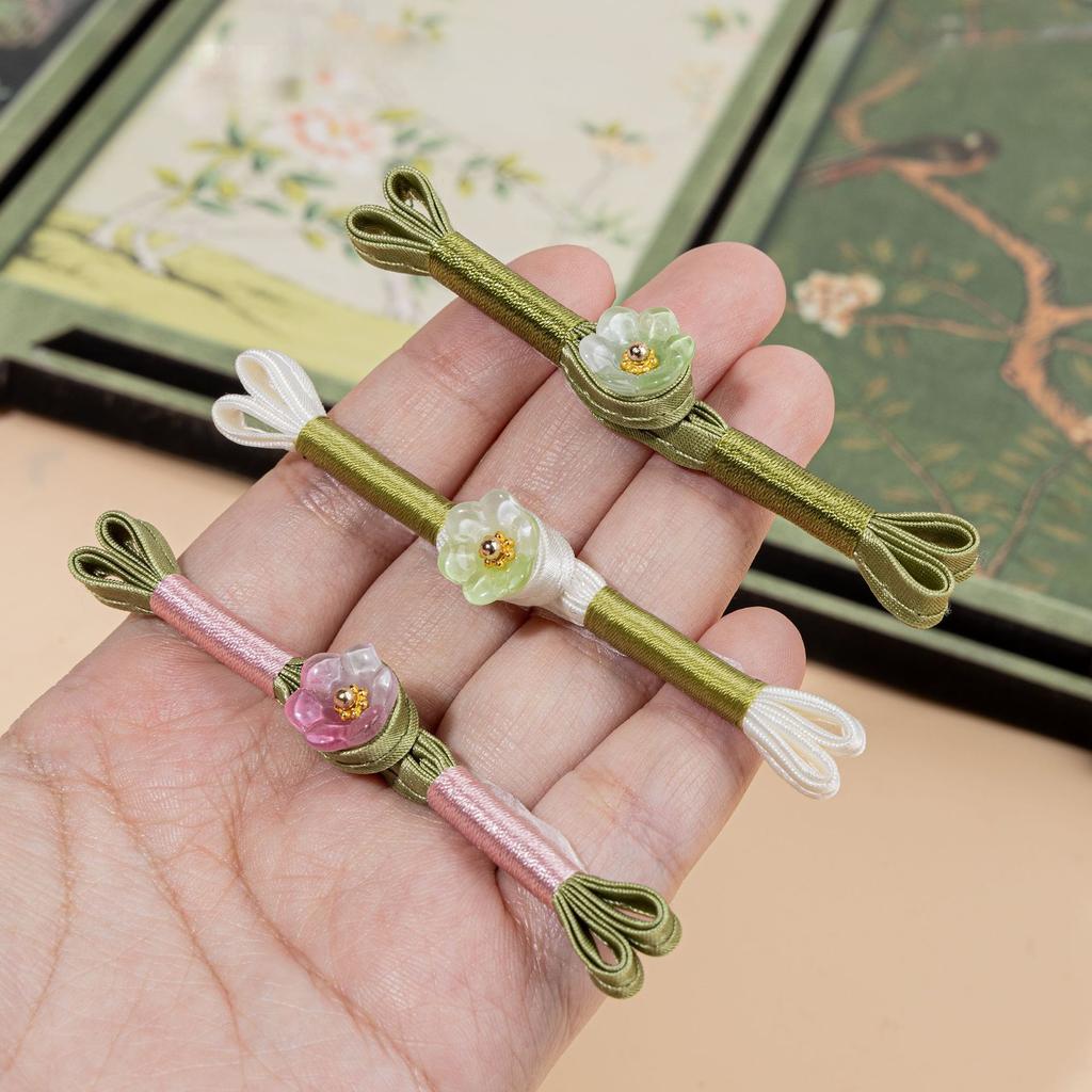 5Pcs Traditional Cheongsam Knot Button Flower Chinese Closures Buttons