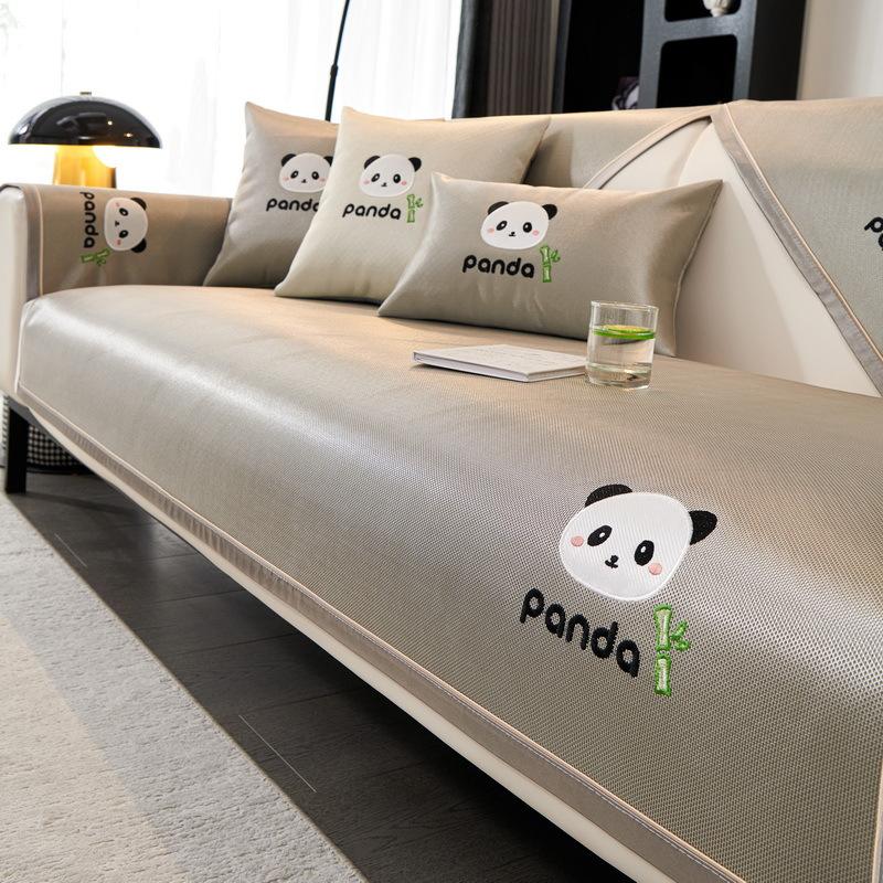 Ice Silk Sofa Mat Cushion Summer  New High-End Seat Cushion Non-Slip Sofa Cover Summer Cover Cloth Towel