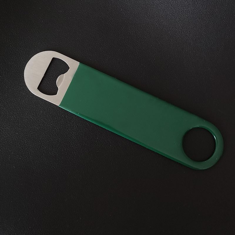 

LMETJMA 1 шт. открывалка для бутылок для бармена, нержавеющая сталь, открывалки для пивных бутылок, резиновая плоская открывалка для бутылок, прочная открывалка для бара JT216 зелёный