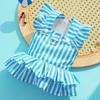 Princess style dog clothes striped cat strap skirt cat dress sub teddy pet clothing dog supplies magic fight