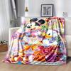 1pc, Minnie and Friends (3) Home Decor Blanket: A Cozy Flannel Throw for Bedroom, Living Room, Travel, Camping, Car