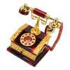 Dial Telephone Shaped Music Box Exquisite Retro Music Jewelry Box for Home Living Room Cafe Bar