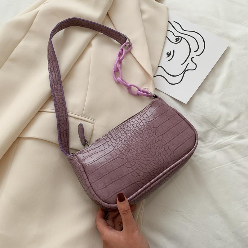 IELGY Женская сумка через плечо Модная однотонная акриловая универсальная сетчатая — фото 7