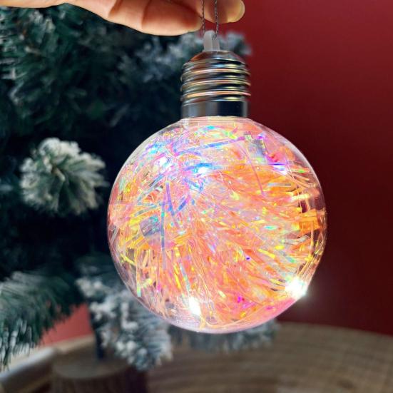 Julepynt LED Lyskuler Mykt Ambient Lys Knusesikker PVC Julelys Festlig Opplyst Kule