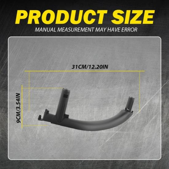 3PCS Car Interior Black Door Handle Cover Pull Trim For BMW X5 F15 2014-2018