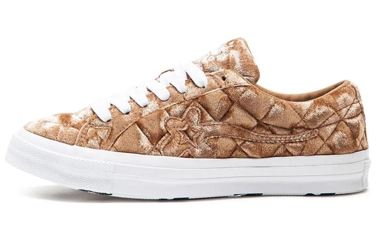 One Star Golf Le Fleur x One Star Converse 'Velours Matelassé Marron' 165599C 37.5 beige