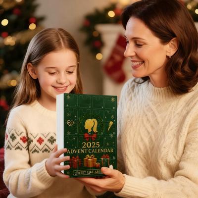 Christmas Advent Calendar 2025 24-Day Countdown Box for Kids Multifunctional Holiday Decoration