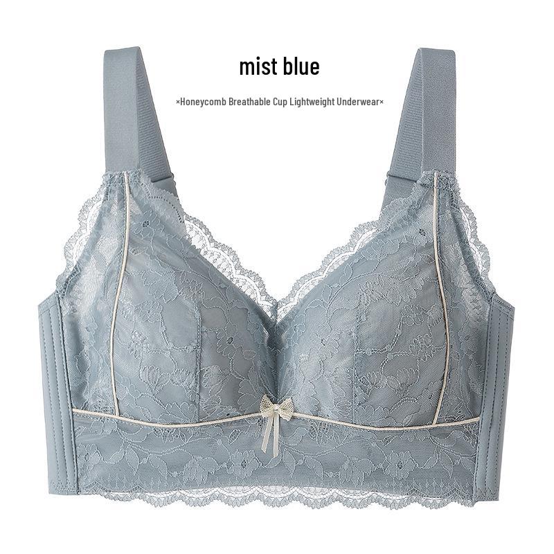 

Plus Size Ultra-Thin Wire-Free Push-Up Bra - Large Bust Support, Anti-Sagging, Full Coverage 36/80D