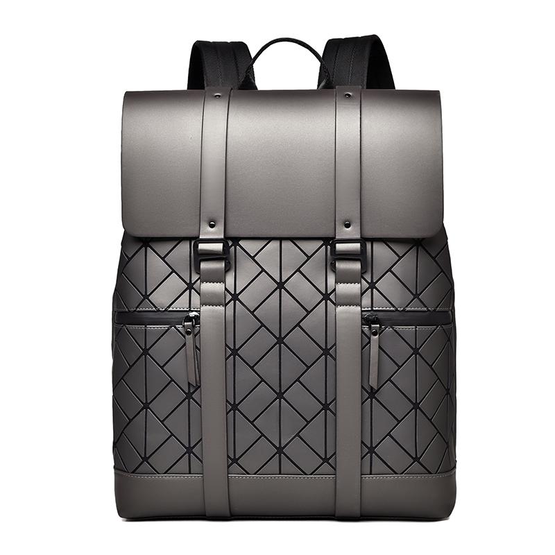 Trendy Men's Backpack, Stylish Large-Capacity Durable Men's Flap-Closure Casual Backpack, Student Backpack, Water-Resistant PU