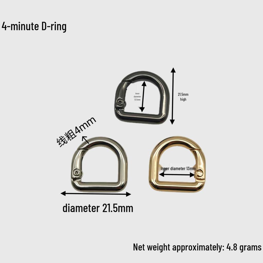 D-Shaped Ring Buckle for Bags & Clothing Accessories