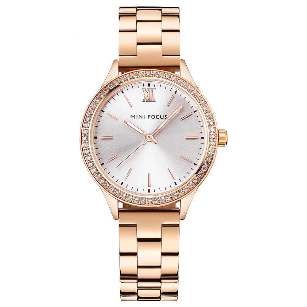 Ladies Watch Japanese Movement Luminous Waterproof Steel Strap Butterfly Buckle