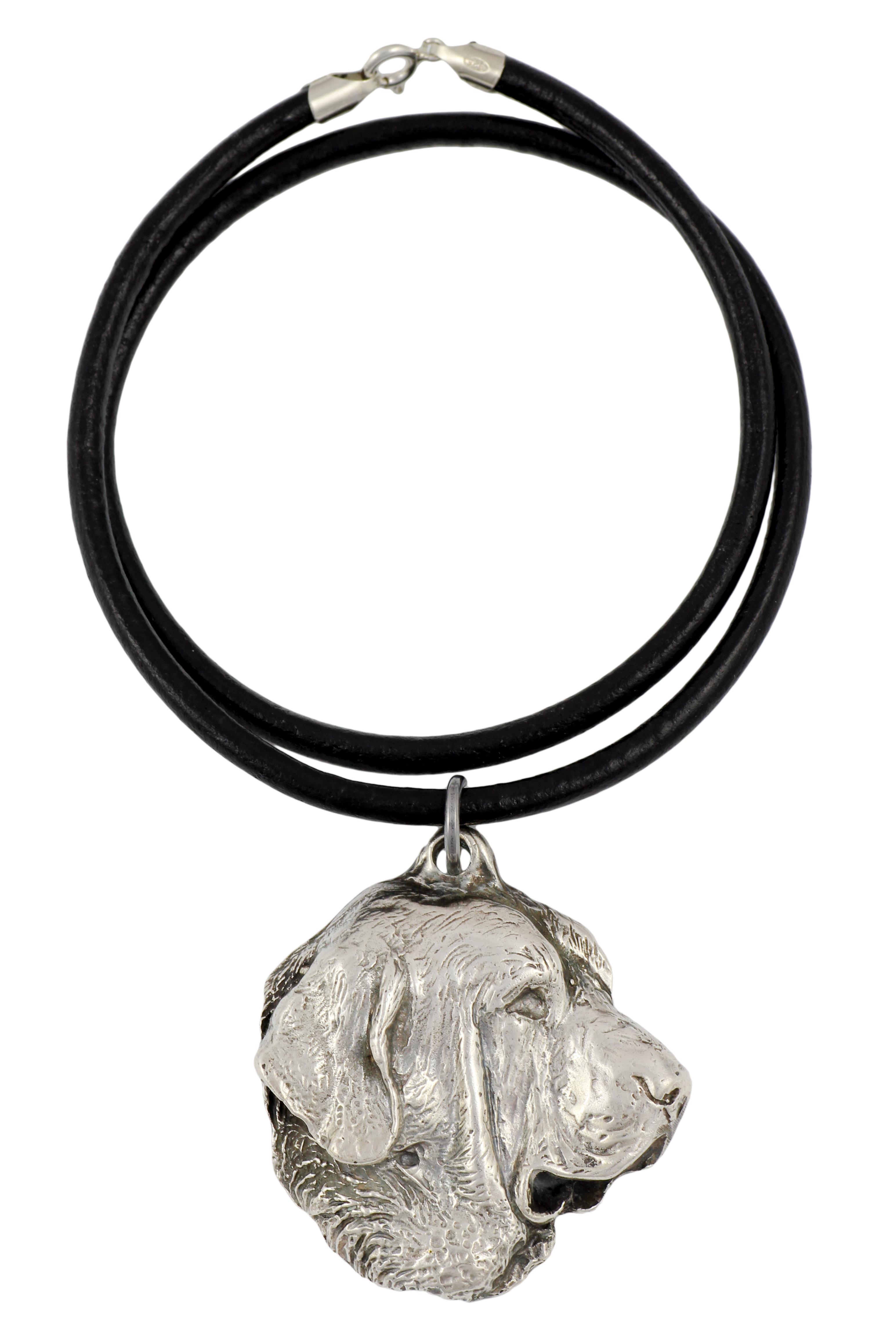 

Spanish Mastiff, Mastín Español - Necklace with dog, silver-plated pendant for dog fan, unique jewelry by Art-Dog brand срібний