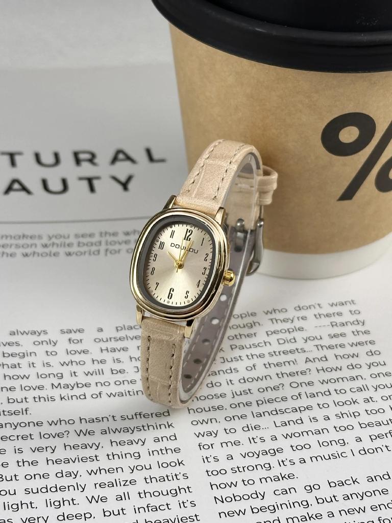 Luxury Oval Dial Women Watches Fashion Ladies Gift Dress Quartz Watches Leather Strap Student Wristwatches Dropshipping Montre