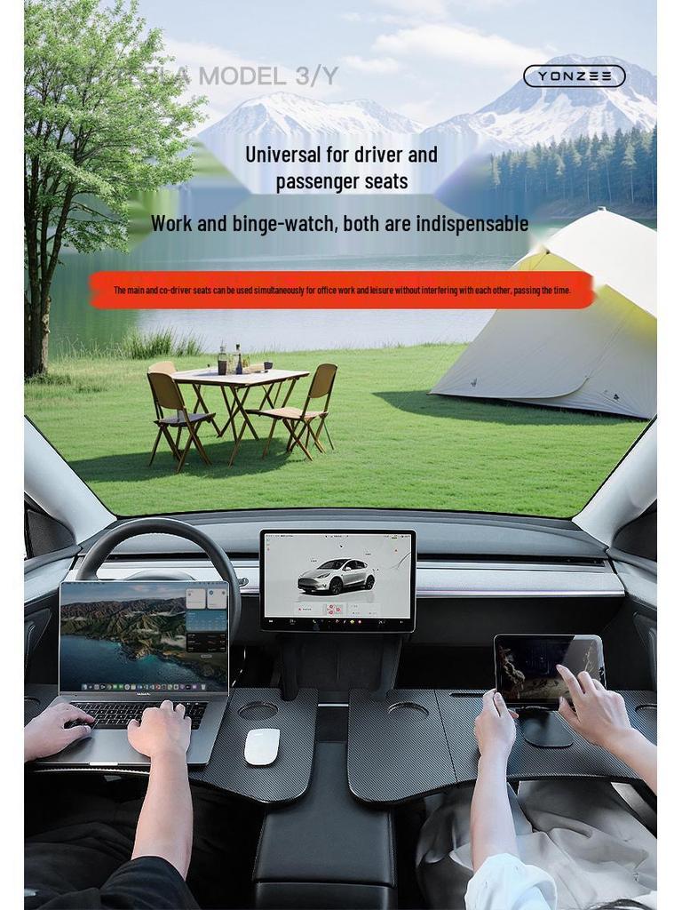 Tesla Model 3/Y Refresh Multifunctional Foldable Car Tray/Table