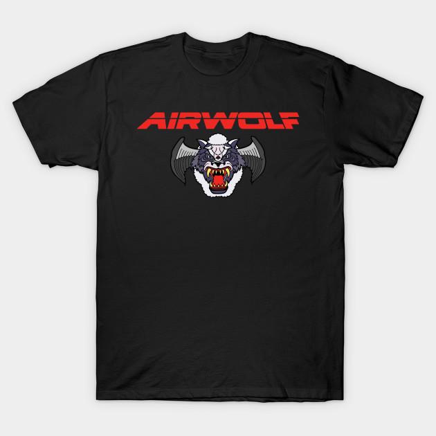 

Men Black Print T-shirt Airwolf Insignia No-Cut Transfer Paper Print Cotton Tshirt L чёрный