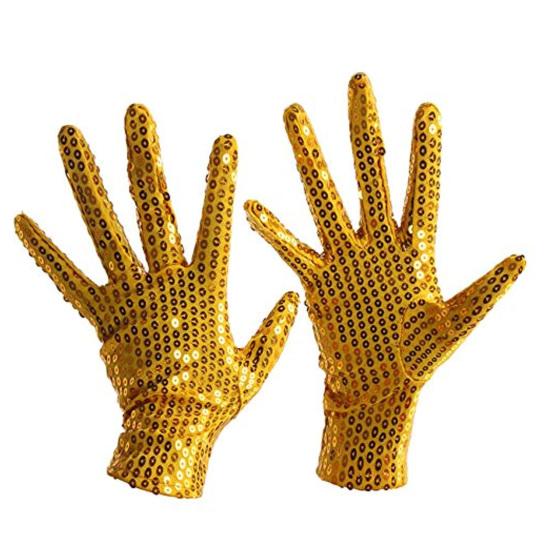 1 Pereche Mănuși de Performanță Paiete Strălucitoare Culoare Solidă Moale Calde Degete Întregi Atrag Atenția Rochie Mărimi Universale Mănuși Spectacol de Scenă pentru Adult