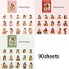 3 Bags Girly Times Series PET Stickers DIY Notebook Tablet Phone Case Creative Handbook Stickers Diary Decoration