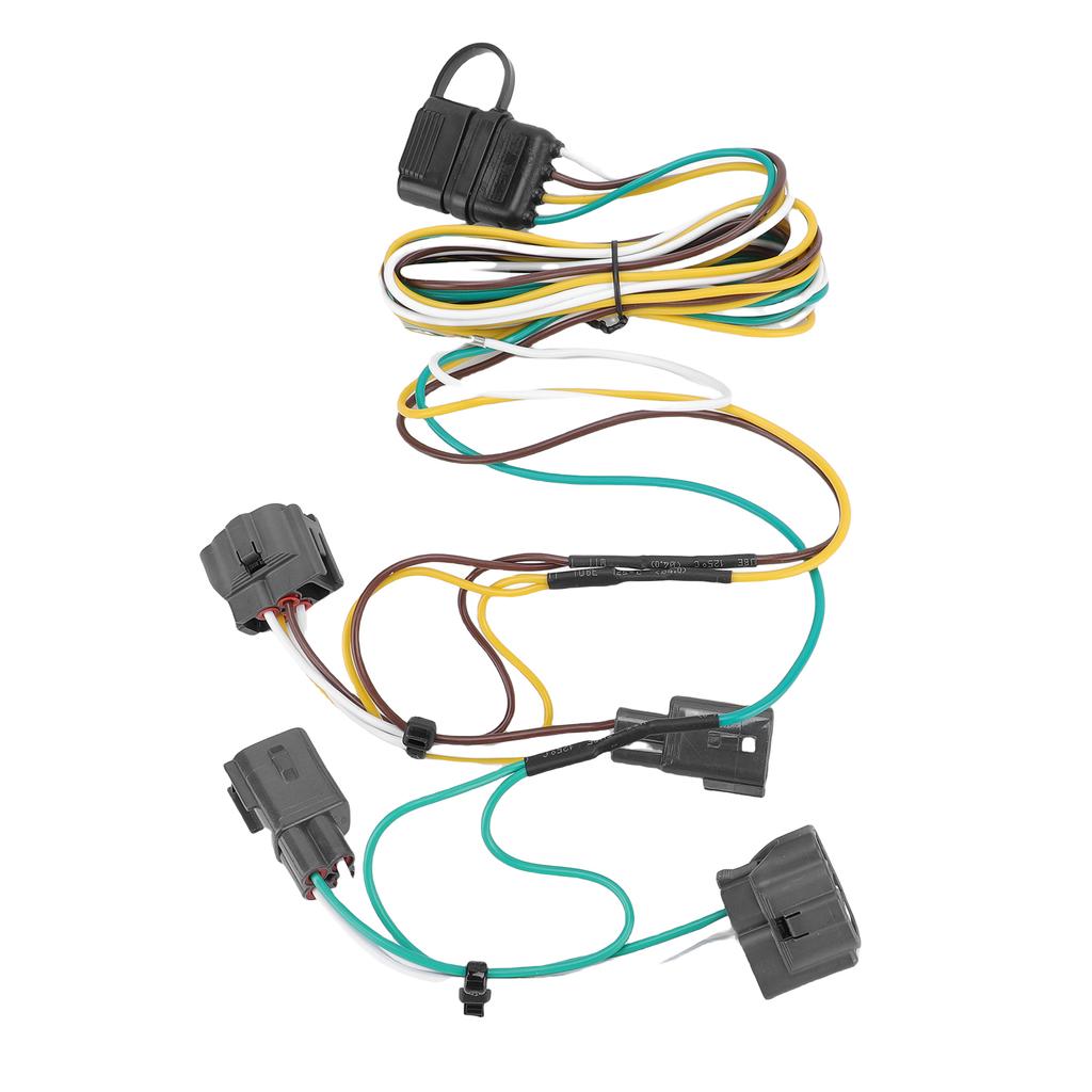 4 Pin Trailer Wiring Harness 55363 Vehicle Side 4 Way Towing Hitch Wiring Replacement for Wrangler TJ 1998 2006