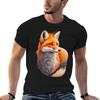 Nice Illustration of a Fox T-Shirt Work Duty Casual T-Shirt