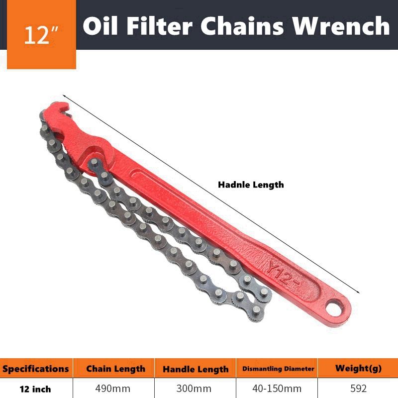 Xiaomi Adjustable Strap Opener Chain Oil Filter Belt Wrench Puller Spanner Cartridge Disassembly Repair Tool Motorcycle Car Accessories