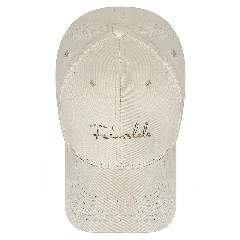 Metal Wire Embroidered Baseball Cap, Women's Sun Hat, Versatile and Fashionable Hat