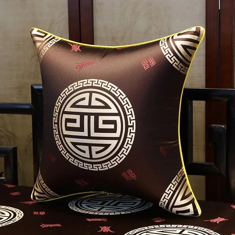 35x50cm/45x45cm Jacquard Plant Bamboo Cushion Cover Chinese Light Luxury Tassels Pillow Covers Decorative Green Black Home Decor