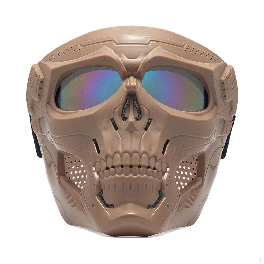 Skull Goggles Protective Full Face Mask for Riding Skiing Snowing Party