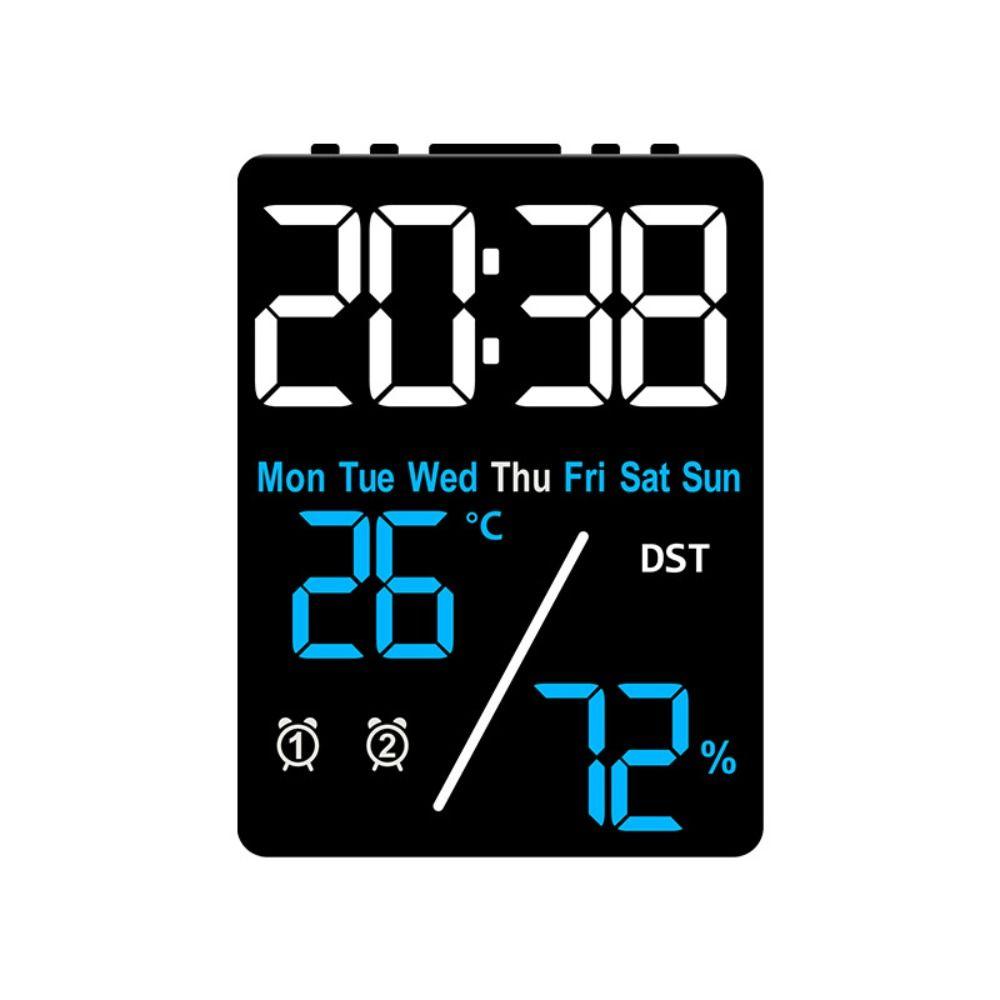 Temperature Digital LED Clocks Multi-functional Display Table Clock  for Bedroom