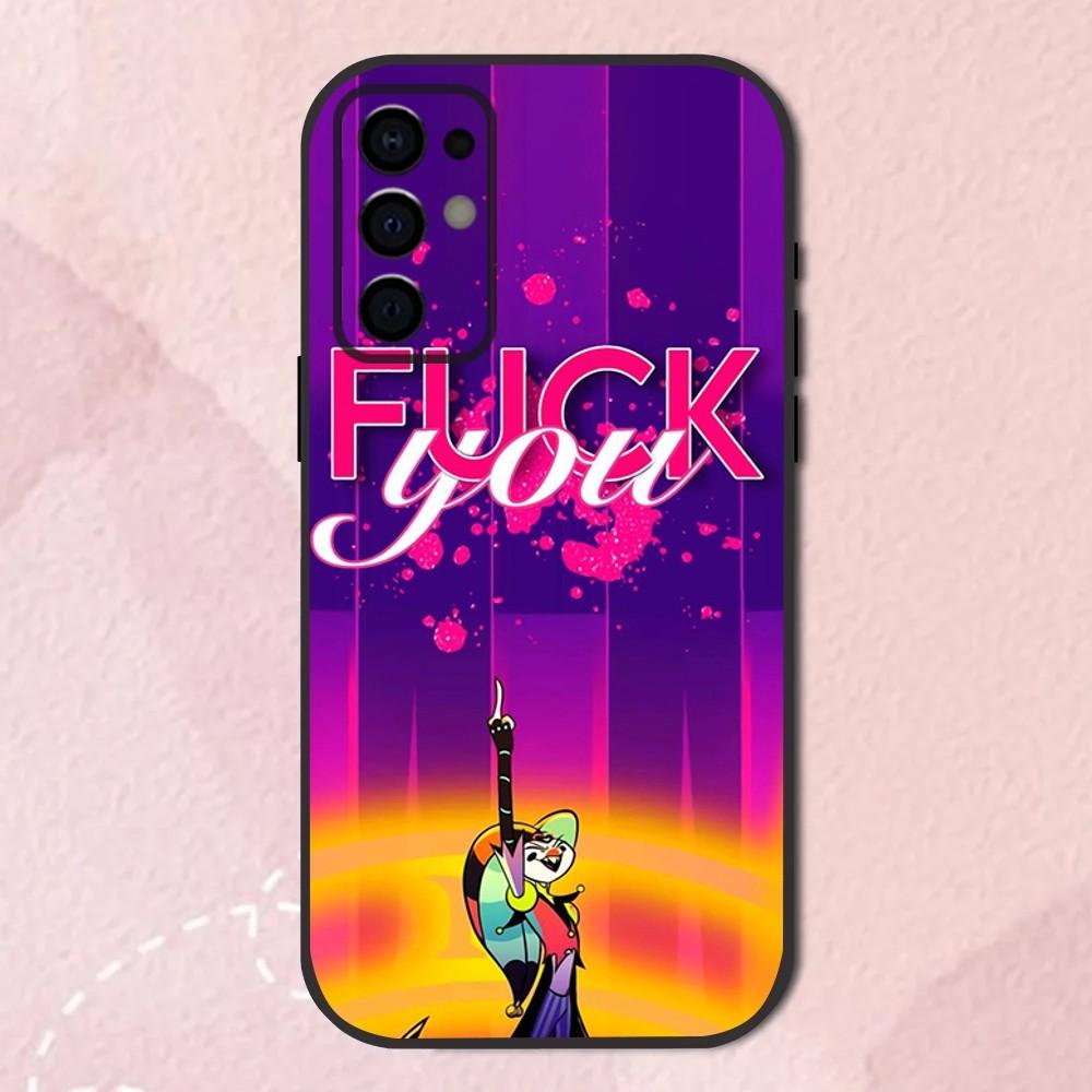 Anime Cartoon Phone Case For Samsung S24,S21,S22,S23,S30,Ultra,S20,Plus,Fe,Lite,Note,10,9,5G H-Helluva Boss Black Soft Shell