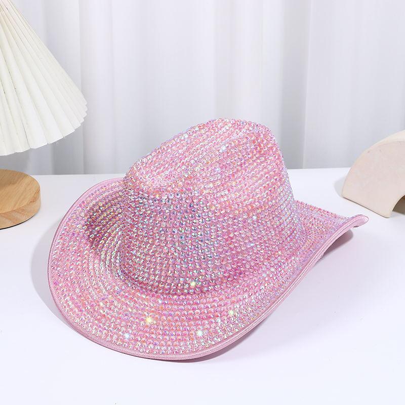 Top Hat Handmade Diamonds Colored Flash Diamonds Festival Ball Party Show Diamond Jazz Hat