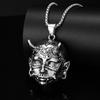Accessories Style Hannya Ghost Head Punk Long Hip-Hop Niche Necklace Accessories for Men