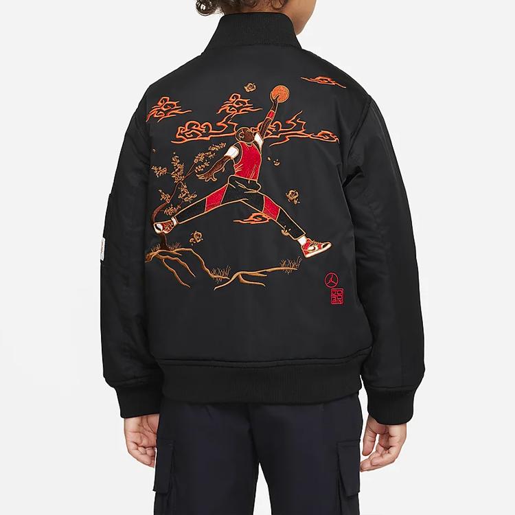 Jordan Comfortable Versatile Fashion Jacket Kids Jackets Black DX0099-010