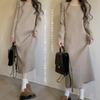 Long Sleeve Thick Sweater Round Ribbed Korean Perfect for Everyday Winter [MSFQSNB] Women's Dress, Neck, Knit, Cute, Style, Stylish, Casual, Wear,