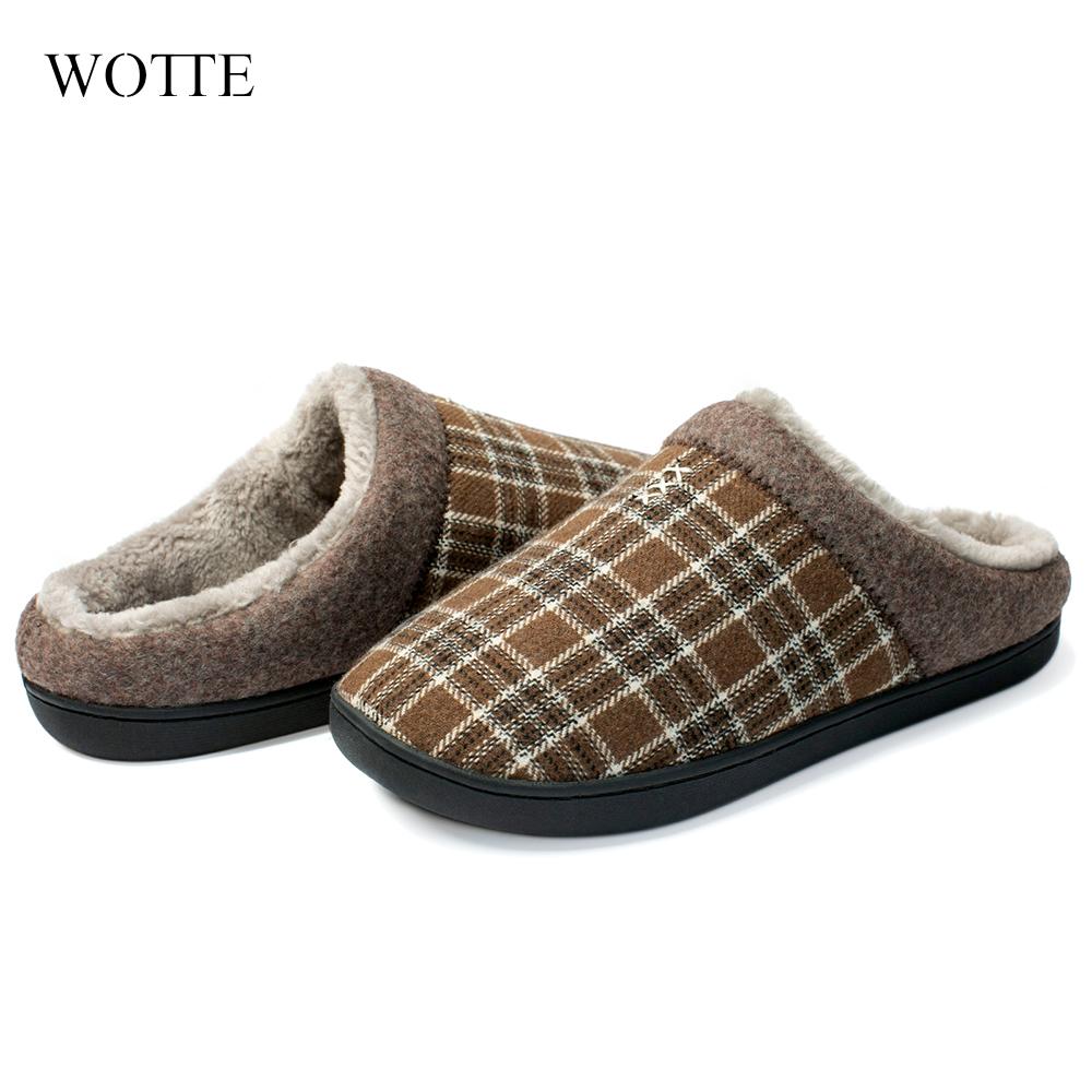 Fashion Lazy Cotton Slippers Men Winter Outdoor Men Shoes Keep Warm Cold-Proof Casual Shoes Men Plush Warm Man Footwear Big Size 4950