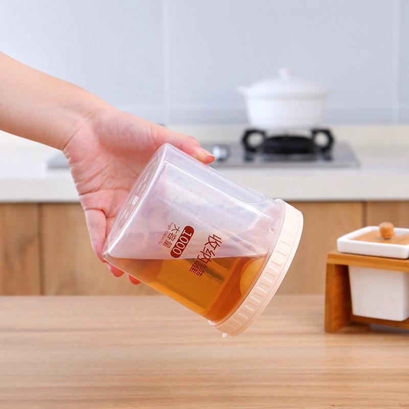 Plastic Food Sealed Cans with Free Spoon Moisture-proof Grain Storage Tank Household Leak-proof Milk Powder Fresh-keeping Tube