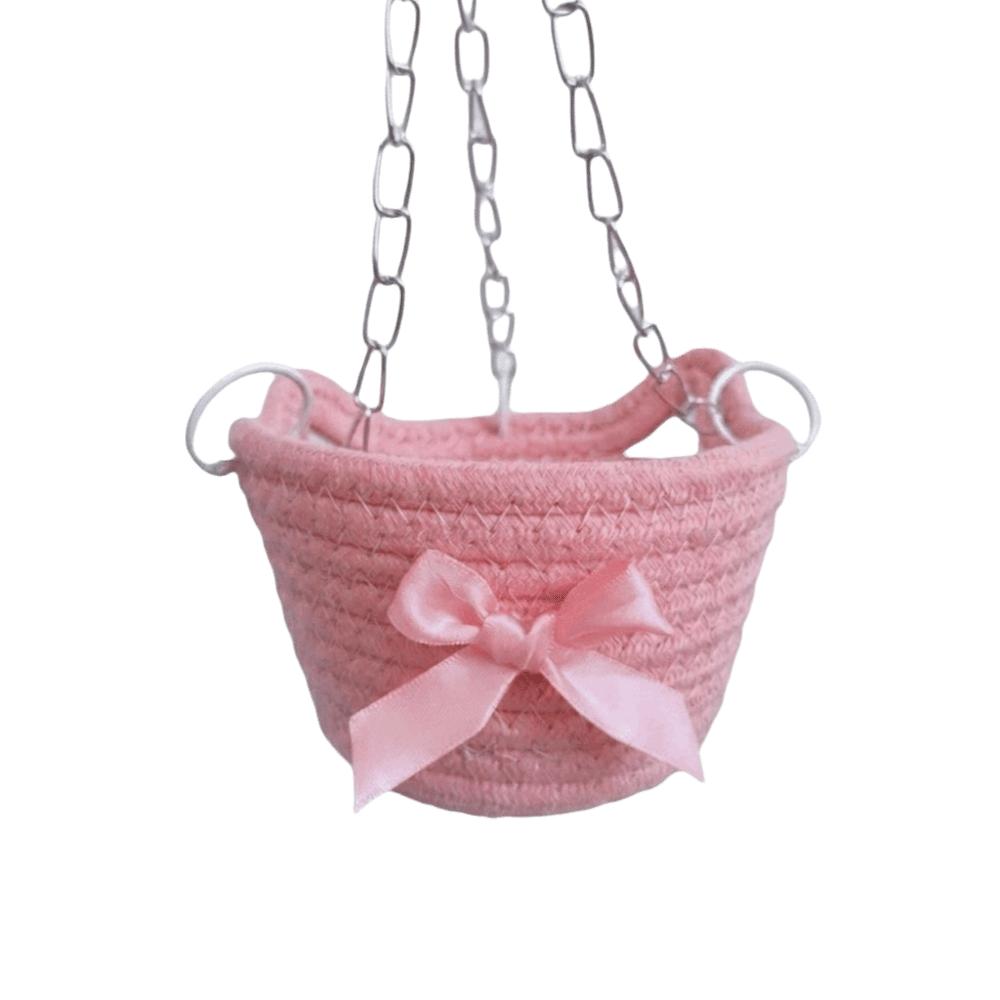 Breathable Hamster Hammock Bow Hanging Basket Bed Guinea Pig Hideout Small Animal Habitat