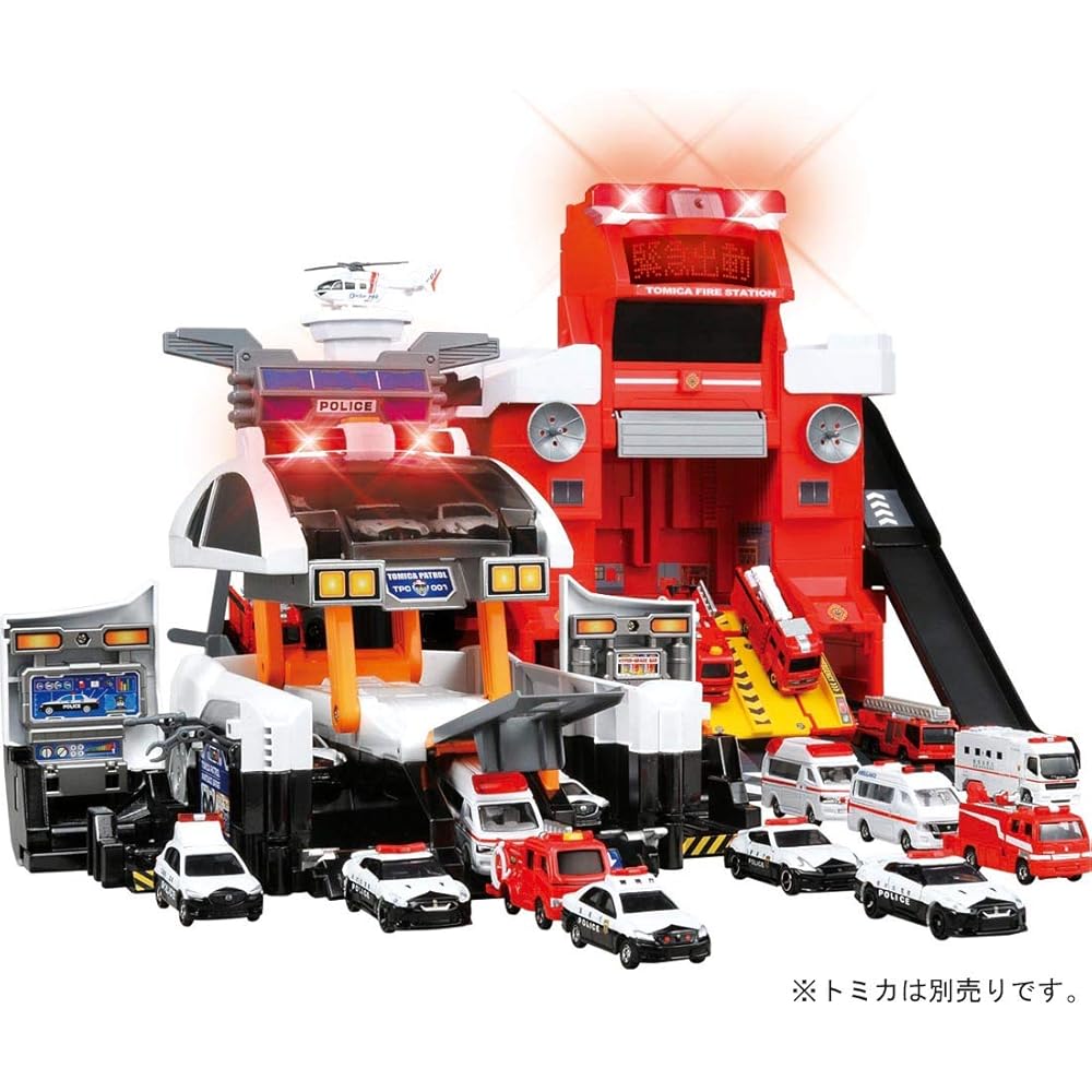 Takara Tomy Tomica Big Transforming Police Car Toy Miniature Vehicle for Boys and Girls Age 3 and Up