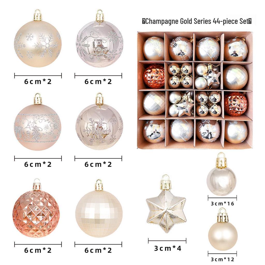 Christmas Tree Ornaments: Painted Irregular Paper Box Set of Colored Balls