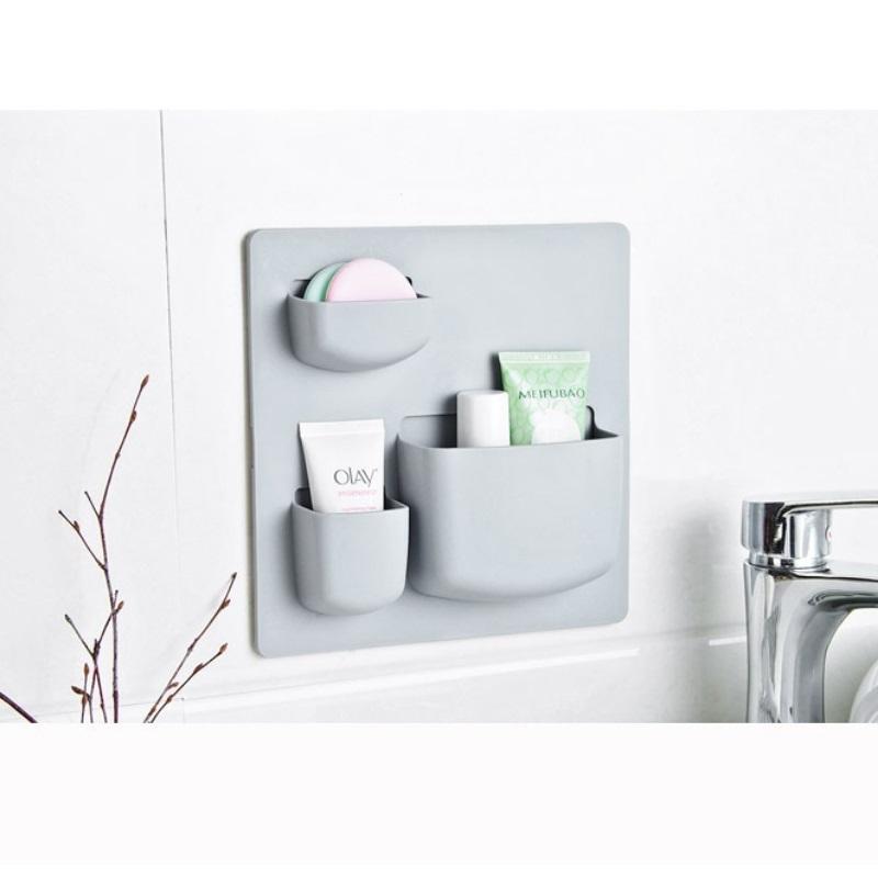 Household Adhesive Wall Storage Rack, Bathroom Wall Storage Rack, Non Perforated Wall Hanging Storage Rack, Kitchen Household Products