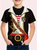 Children's T-Shirt Boy Cool Police Badge Print Fashion Round Neck Short Sleeve Summer Outdoor Sport Perfect Gift T-Shirt for Boy